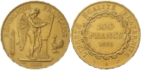 France-Third-Republic-Francs-1881-Gold