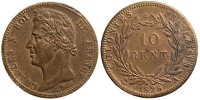 French-Colonies-Charles-X-Cent-1828-AE