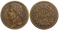 French-Colonies-Charles-X-Cent-1829-AE