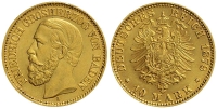 Germany-Baden-Friedrich-I-Mark-1878-Gold