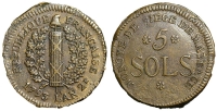 Germany-Mainz-Siege-Coinage-Sols-1793-AE