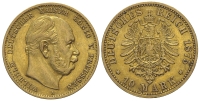 Germany-Prussia-Wilhelm-I-Mark-1875-Gold