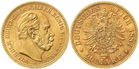 Germany-Prussia-Wilhelm-I-Mark-1887-Gold