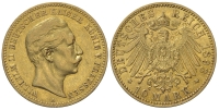 Germany-Prussia-Wilhelm-II-Mark-1893-Gold