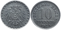 Germany-Weimar-Republic-Pfennig-1922-Fe