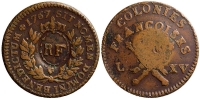 Guadeloupe-French-Colony-Escalin-1793-AE