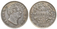 India-British-William-IV-Rupee-1835-AR