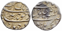 India-Mughal-Empire-Aurangzeb-Alamgir-Rupee-1115-AR