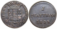Italy-A-Regional-Mints-Firenze-Leopold-II-Quattrino-1835-AE