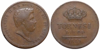 Italy-A-Regional-Mints-Napoli-Ferdinando-II-Tornesi-1839-AE