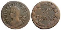 Italy-A-Regional-Mints-Napoli-Philip-IV-Publica-1622-AE