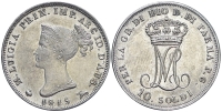 Italy-A-Regional-Mints-Parma-Maria-Luigia-Soldi-1815-AR