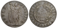 Italy-A-Regional-Mints-Torino-Piedmont-Republic-Francs-A-10-AR