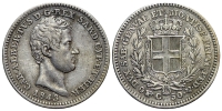 Italy-C-House-of-Savoy-Kingdom-of-Sardinia-Carlo-Alberto-Cent-1843-AR