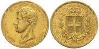 Italy-C-House-of-Savoy-Kingdom-of-Sardinia-Carlo-Alberto-Lire-1835-Gold