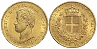 Italy-C-House-of-Savoy-Kingdom-of-Sardinia-Carlo-Alberto-Lire-1835-Gold