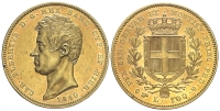 Italy-C-House-of-Savoy-Kingdom-of-Sardinia-Carlo-Alberto-Lire-1840-Gold