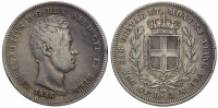 Italy-C-House-of-Savoy-Kingdom-of-Sardinia-Carlo-Alberto-Lire-1846-AR