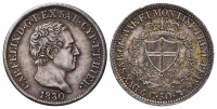 Italy-C-House-of-Savoy-Kingdom-of-Sardinia-Carlo-Felice-Cent-1830-AR