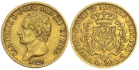 Italy-C-House-of-Savoy-Kingdom-of-Sardinia-Carlo-Felice-Lire-1828-Gold