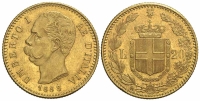 Italy-D-Kingdom-Umberto-I-Lire-1888-Gold