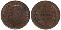 Italy-D-Kingdom-Vittorio-Emanuele-II-Cent-1867-AE