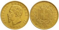 Italy-D-Kingdom-Vittorio-Emanuele-II-Lire-1861-Gold