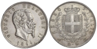 Italy-D-Kingdom-Vittorio-Emanuele-II-Lire-1864-AR