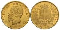 Italy-D-Kingdom-Vittorio-Emanuele-II-Lire-1874-Gold