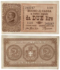 Italy-D-Kingdom-Vittorio-Emanuele-III-Lire-1921