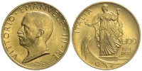 Italy-D-Kingdom-Vittorio-Emanuele-III-Lire-1931-Gold