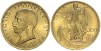 Italy-D-Kingdom-Vittorio-Emanuele-III-Lire-1931-Gold
