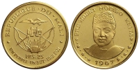 Mali-Republic-Francs-1967-Gold