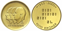 Norway-Harald-V-Kroner-2005-Gold