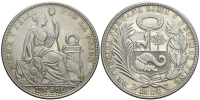 Peru-Decimal-Coinage-Sol-1924-AR