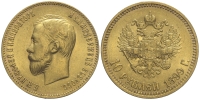 Russia-Nicholas-II-Roubles-1899-Gold
