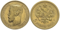 Russia-Nicholas-II-Roubles-1900-Gold