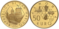 San-Marino-Euro-Coinage-Euro-2007-Gold