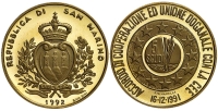 San-Marino-Republic-Scudi-1992-Gold