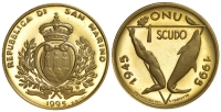 San-Marino-Republic-Scudo-1995-Gold