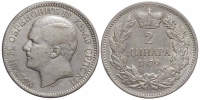 Serbia-Milan-Obrenovich-IV-Dinara-1879-AR