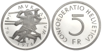 Switzerland-Commemorative-Coinage-Francs-1976-CuNi