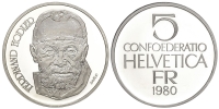 Switzerland-Commemorative-Coinage-Francs-1980-CuNi