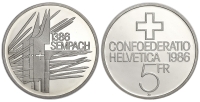 Switzerland-Commemorative-Coinage-Francs-1986-CuNi