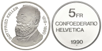 Switzerland-Commemorative-Coinage-Francs-1990-CuNi