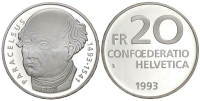 Switzerland-Commemorative-Coinage-Francs-1993-AR