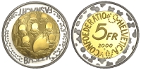 Switzerland-Commemorative-Coinage-Francs-2000-CuNi