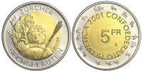 Switzerland-Commemorative-Coinage-Francs-2001-CuNi
