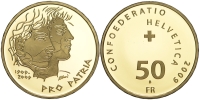 Switzerland-Commemorative-Coinage-Francs-2009-Gold