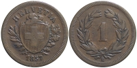 Switzerland-Confoederatio-Helvetica-Cent-1857-AE